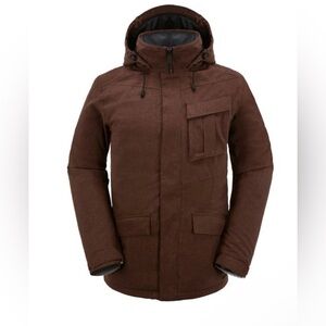 Men’s Volcom Mails Ins Jacket Near to New Condition no Flaws Brown Size Medium